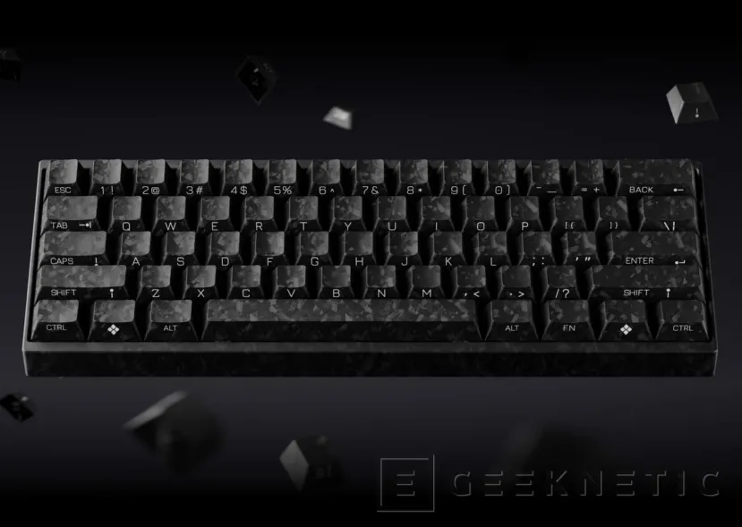 Geeknetic Keychron lanza el Carbon 60 HE 8K, un teclado del 60 % con carcasa y teclas de fibra de carbono 2