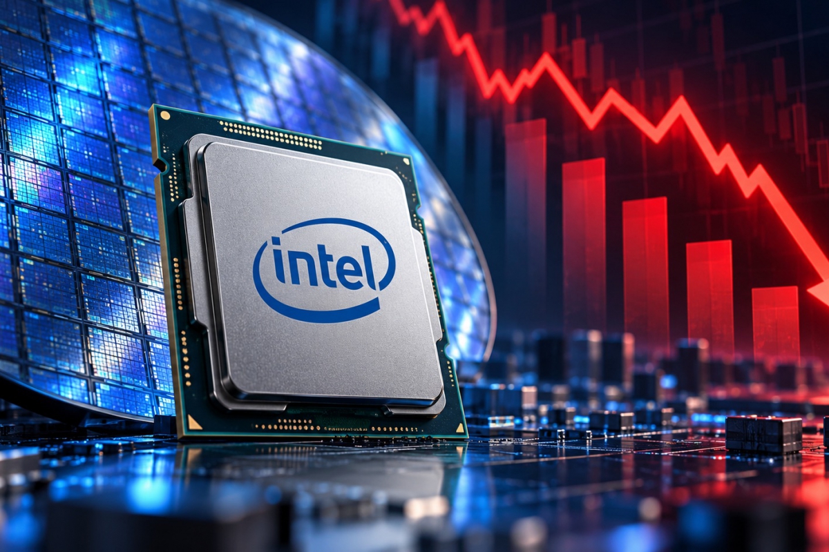 Intel llega a caer cerca de un 30 % tras decepcionar con sus previsiones para el cierre de 2026