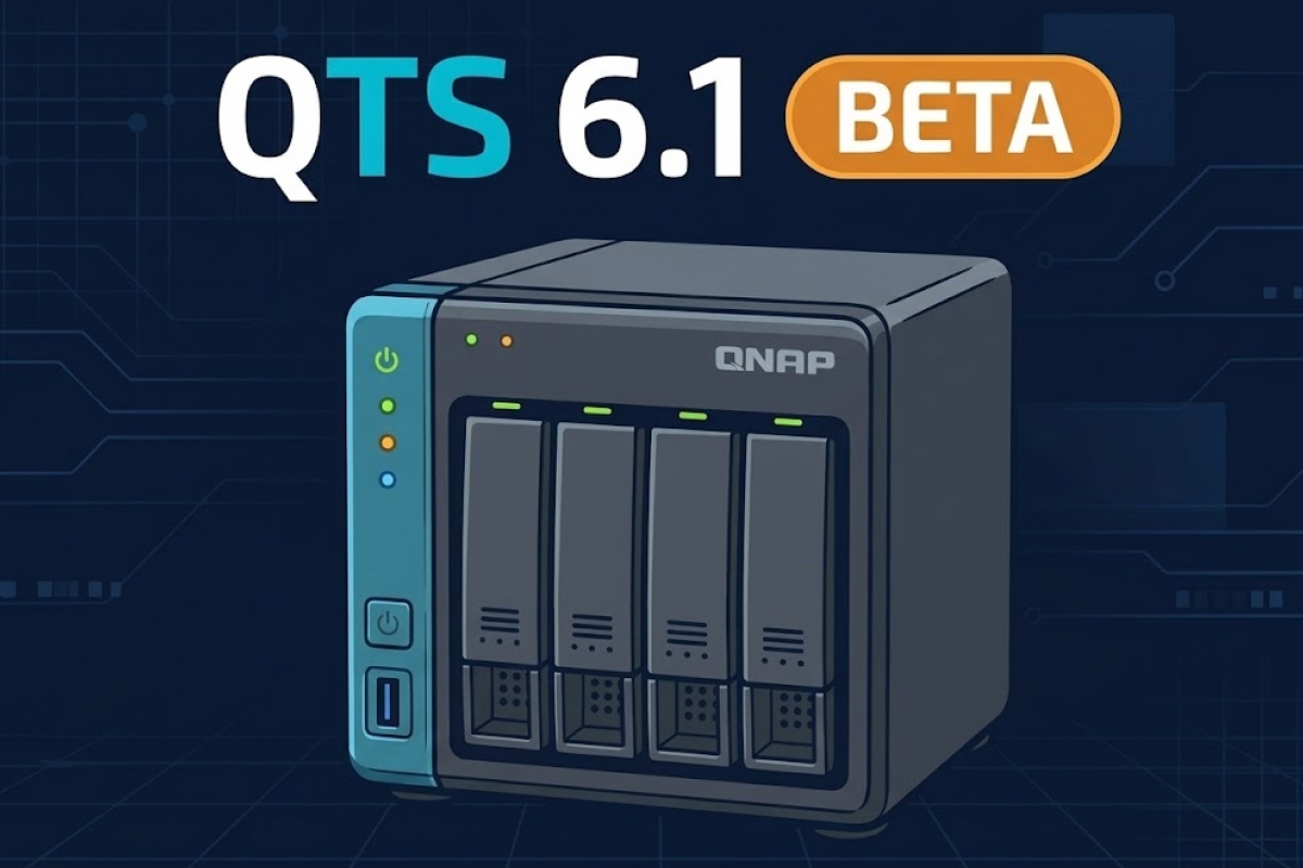 El sistema operativo para NAS QTS 6.1 se renueva con soporte para passkeys y núcleo Linux 6.6
